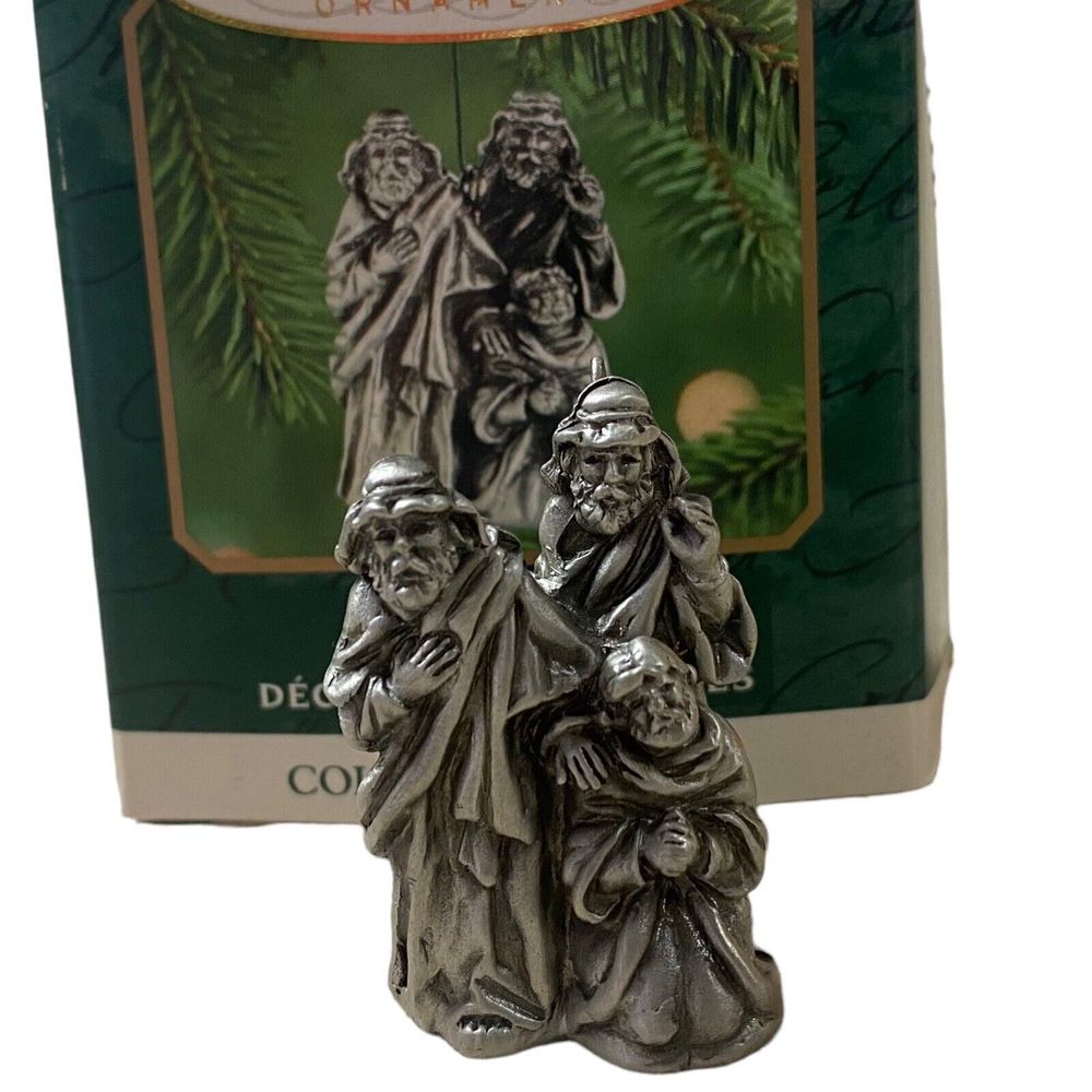 Hallmark Keepsake Miniature Ornaments The Nativity Series 1999 Fine Pewter - Picture 6 of 7